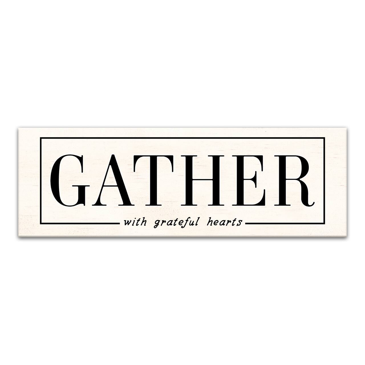 Gather Here with Grateful Hearts Canvas Wall Art